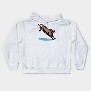 Bucking Bull Retro Kids Hoodie